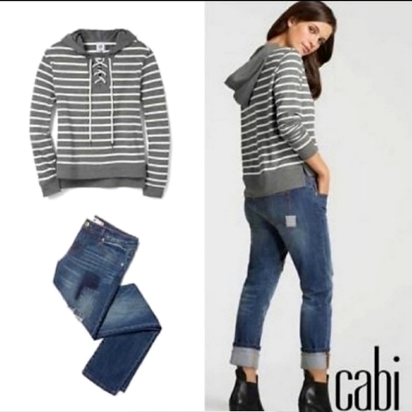 CAbi Tops - Cabi | Windward Nautical Sweatshirt Style 5324